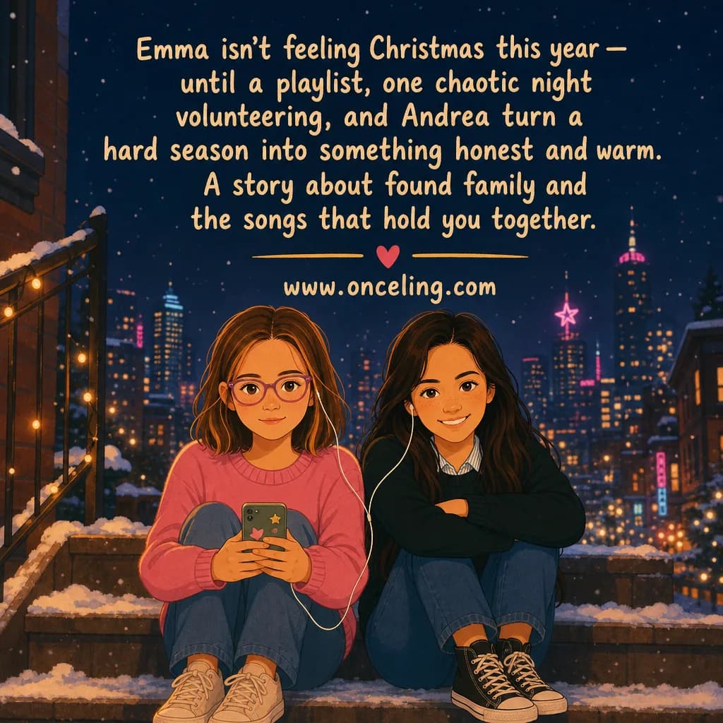 Exemplo de contracapa de “The Christmas Playlist”