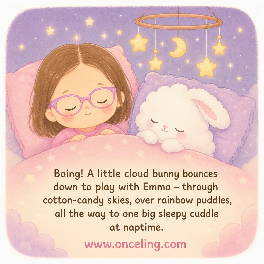 Przykładowa tylna okładka „The Cloud Bunny”