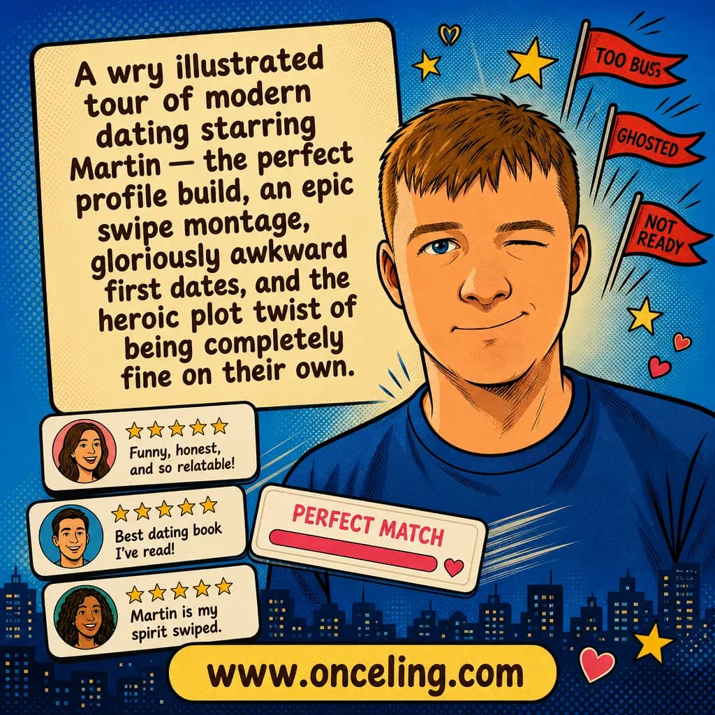 Przykładowa tylna okładka „The Dating App Chronicles (Illustrated)”