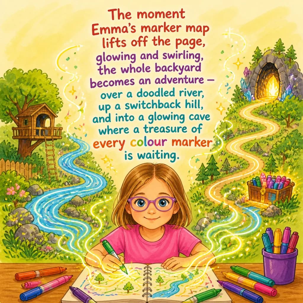 Beispiel-Rückseite von „The Doodle Map Adventure“