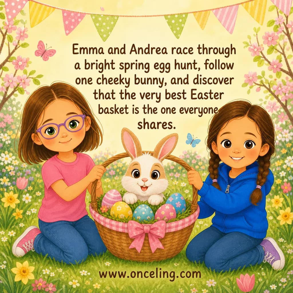 Exemplo de contracapa de “The Great Egg Hunt”