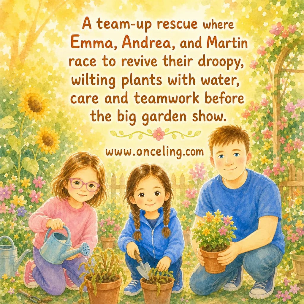 Esempio di copertina posteriore di "The Great Garden Rescue"