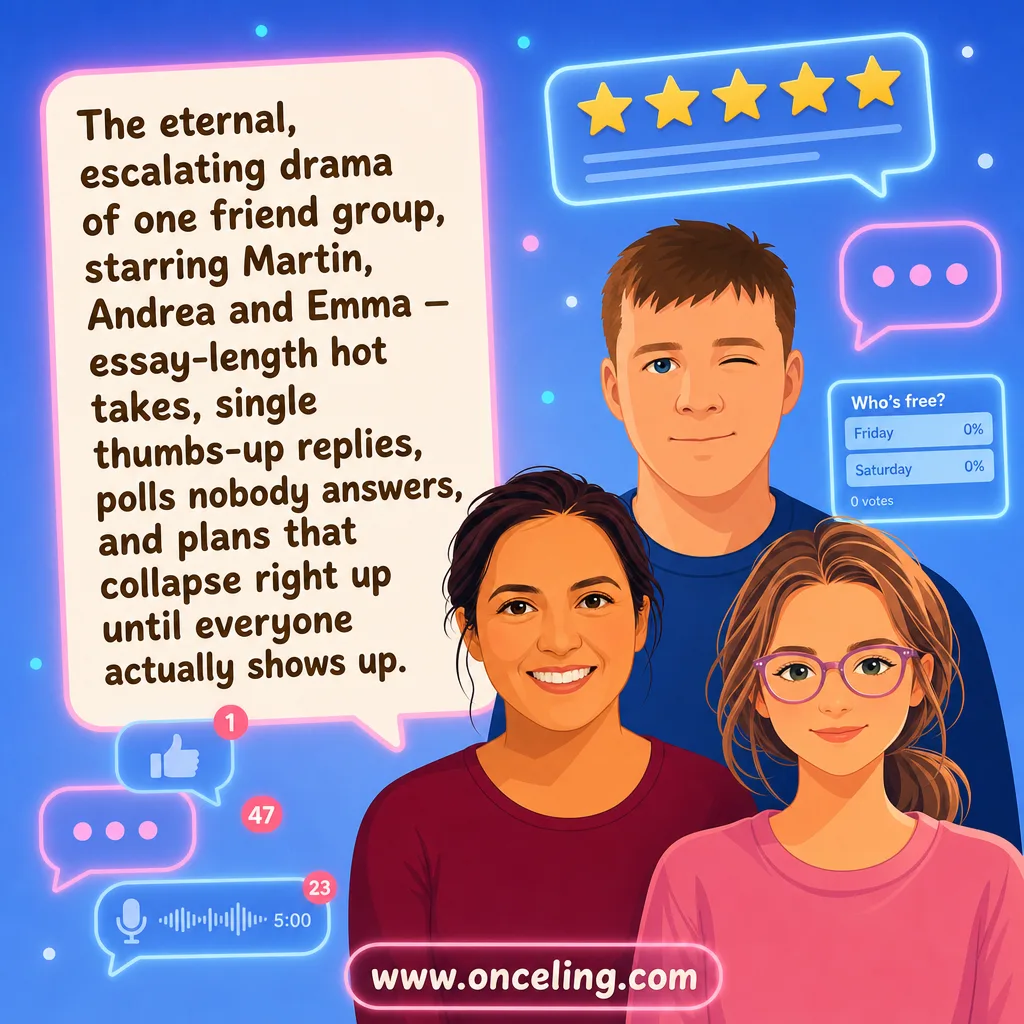Esempio di copertina posteriore di "The Group Chat Saga (Illustrated)"