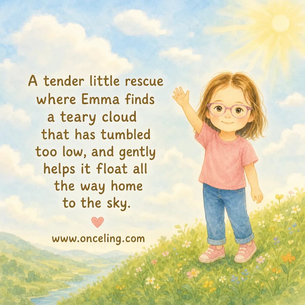 Esempio di copertina posteriore di "The Lost Little Cloud"