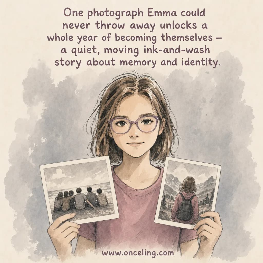 Exemplo de contracapa de “The Photograph I Kept”