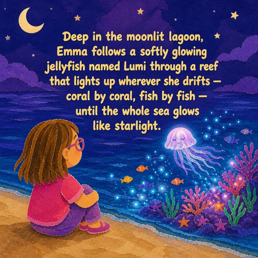 Example back cover of “The Reef Made of Light”