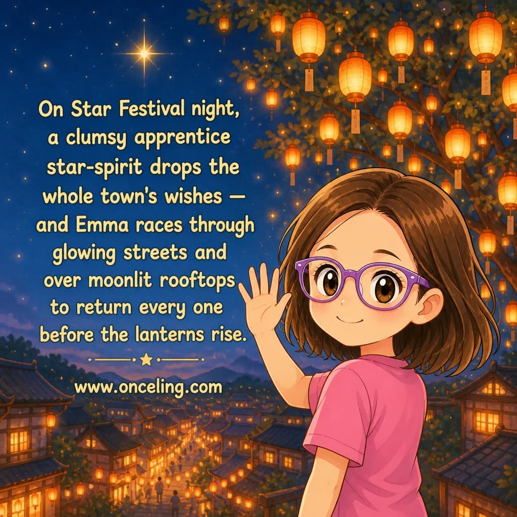 Przykładowa tylna okładka „The Star Festival Wish”