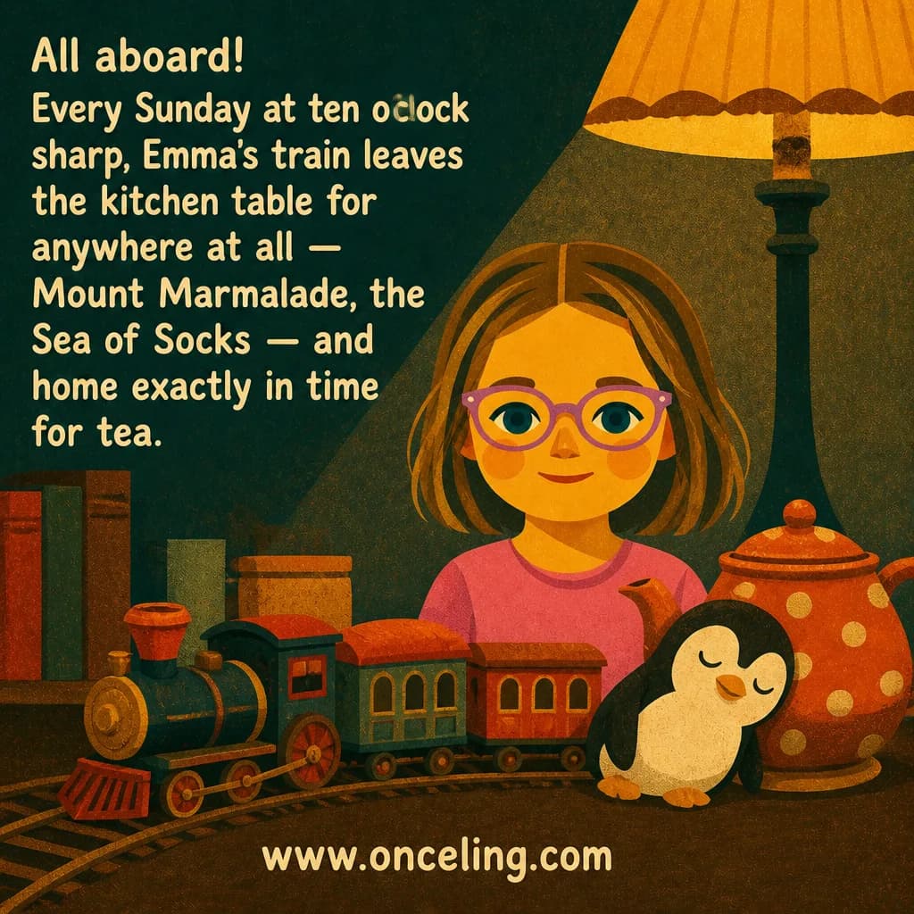 Esempio di copertina posteriore di "The Sunday Train"