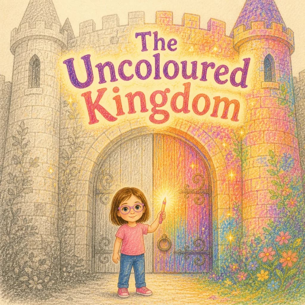 Example cover of “The Uncoloured Kingdom”