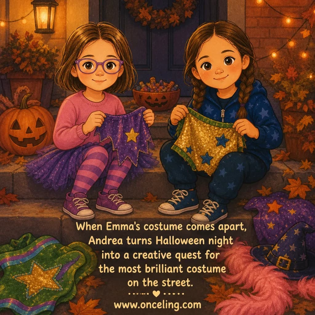 Esempio di copertina posteriore di "Halloween Costume Night"